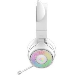 Razer Kraken Kitty V3 Pro Inalámbrico y Alámbrico Auriculares Juego Blanco