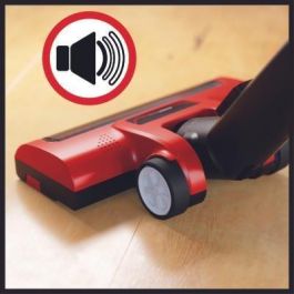 Einhell TE-SV 18 Li solo Aspiradora escoba 2 en 1 sin bolsa, para superficies de hogar y coche, color negro/rojo
