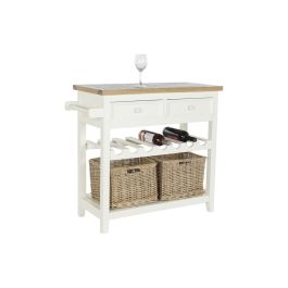 Consola DKD Home Decor Beige Mimbre Madera de Paulonia 88 x 38 x 80 cm