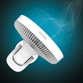 Cecotec 08243 Ventilador Plegable BLDC 22W Blanco con Batería Li-ion, Control Táctil y Mando a Distancia, Ultrasilencioso