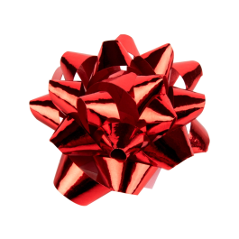 Liderpapel Lazos Fantasía Mediano Rojo Metalizado Para Regalos 45x400x240 mm