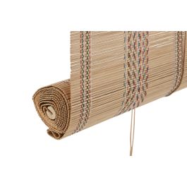 DKD Home Decor Estor Enrollable Tropical Bambú Multicolor para Puerta 120x230 cm