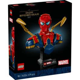 LEGO 76326 Busto de Iron Spider-Man Marvel para Construir y Exponer - Set Coleccionable para Adultos +18 años