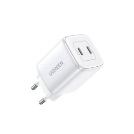 UGREEN Nexode 45W Cargador USB-C Dual PD 3.0 QC 4 (25W+20W) Blanco para Carga Rápida Universal Precio: 51.49999943. SKU: B17TH2ZRKE