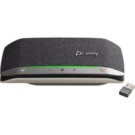 Poly Sync 20 Altavoz Inteligente USB/Bluetooth Portátil para Conferencias y Música con Batería de 20 Horas, Reducción de Ruido