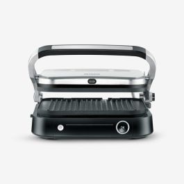 Severin KG 2395 Kontaktgrill Negro/Gris 1800W con Placas Cerámicas, Termostato Ajustable y Antiadherente