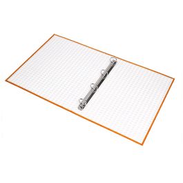 Carpeta De 4 Anillas 25 mm Mixtas Liderpapel Folio Carton Forrado Paper Coat Naranja