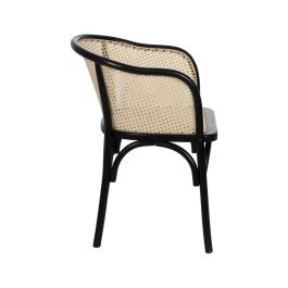 Silla de Comedor Negro Natural 56 X 58 X 77 CM