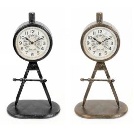 Reloj Sobremesa Loft DKD Home Decor Dorado Negro 8 x 31 x 17 cm (2 Unidades)