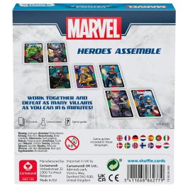 SHUFFLE Juego de Mesa Vengadores Marvel Edición Shuffle para 2-4 Jugadores, Edad +8 años