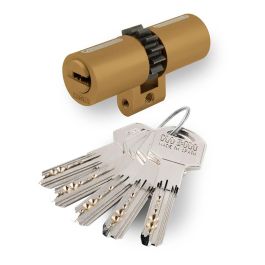 MCM Cilindro de seguridad de perfil suizo 33-33 latón, antibumping, anti-ganzúa, 6 pitones activos, 5 llaves, Spr14:33-33 Precio: 67.50000004. SKU: B1EZZ9CDSD