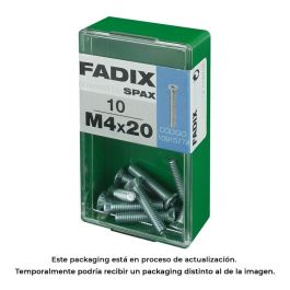 Fadix Tornillo Métrica Cabeza Plana M 4x20mm Acero Caja 10 Unidades Ref. 10915774 Precio: 1.90000008. SKU: S7913686