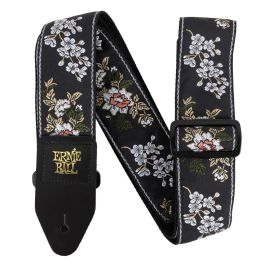 Correa Eb Guit/ Bajo Jacquard - White Blossom Correa Eb Guit/ Bajo Jacquard - White Blossom