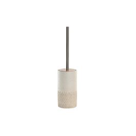 DKD Home Decor Escobillero Basicos Beige Resina y Bambú 9x9x38 cm - Pack 2 Unidades