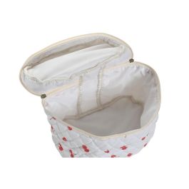DKD Home Decor Neceser Romantico Blanco Rojo 25.5 x 17 x 17 cm (4 Unidades)