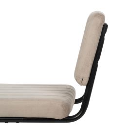 Silla Beige Tejido-Metal Contract 48 X 56 X 82 cm