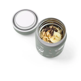 Monbento Lonchera Térmica Pequeña MB Capsule Raccoon, Hermética, Mantiene Comida Caliente y Fresca hasta 5 Horas