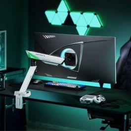 AISENS - SOPORTE DE MESA GAMING CONTRAPESO GIRATORIO E INCLINABLE PARA MONITOR/TV 16KG (3 PIVOTES, 1 BRAZO) DE 17-49, NEGRO-BLANCO AISENS - SOPORTE DE MESA GAMING CONTRAPESO GIRATORIO E INCLINABLE PARA MONITOR/TV 16KG (3 PIVOTES, 1 BRAZO) DE 17-49, NEGRO-BLANCO