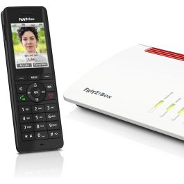 AVM FRITZ!Fon X6 Teléfono DECT Inalámbrico Negro con Contestador Automático, 300 Entradas