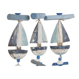 Decoracion Colgante Mediterraneo DKD Home Decor Azul Blanco 2 x 47 x 26 cm (2 Unidades)