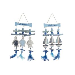 Decoracion Colgante Mediterraneo DKD Home Decor Azul Blanco 2 x 47 x 26 cm (2 Unidades) Precio: 27.575900375099998. SKU: B145MN3T2H