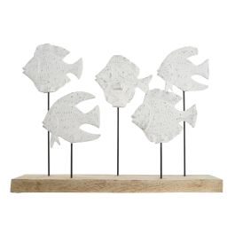 Decoracion Mediterraneo DKD Home Decor Blanco Natural 7.5 x 36 x 51 cm