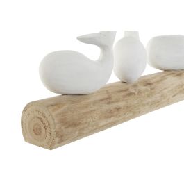 Figura Decorativa Home ESPRIT Blanco Natural Ballena Mediterráneo 52 x 12 x 21 cm