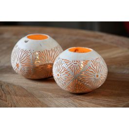 Decoracion Mediterraneo DKD Home Decor Natural 15 x 13 x 15 cm Set de 2