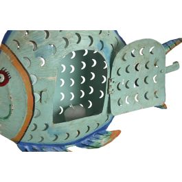 Figura Decorativa Home ESPRIT Pez Mediterráneo 40 x 9 x 30 cm