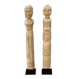 Estatua Item Home DKD Home Decor Natural 7.5 x 50 x 7.5 cm Set de 2 Precio: 68.8369001089. SKU: B1DQQFYV8F