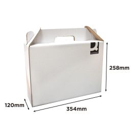 Caja Maletin Con Asa Q-Connect Carton Para Envio Y Transporte 355x120x258 mm 10 unidades