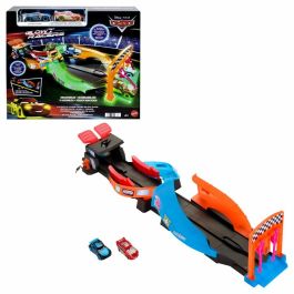 Circuit Glow Racers - Mattel - HPD80 - Juguete de carreras que brilla en la oscuridad para niños a partir de 4 años