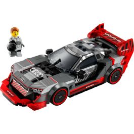 LEGO 76921 Coche de Carreras Audi S1 e-tron quattro Speed Champions, réplica 2022. Incluye minifigura y techo desmontable. Para +9 años.
