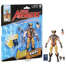 HASBRO Figura Marvel Legends Daken Wolverine Dark Avengers 15cm Articulada con 4 Accesorios: Libro, Manos y Cabeza Alternativas
