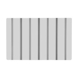 Salvamantel Blanco Rayas Gris Versa (6 Unidades) Salvamantel Blanco Rayas Gris Versa (6 Unidades)