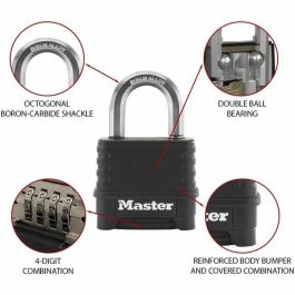 MASTER LOCK Candado de alta seguridad [Combinación] [Zinc] [Exterior] M178EURD