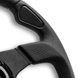 Momo Volante Jet D35 350mm Cuero Negro Fibra de Carbono MOM11102915211R