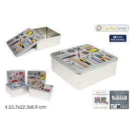 Estuche de Metal para Herramientas 23.7x8.9 cm - Confortime por Inde (12 Unidades) Precio: 63.89000013. SKU: B1HQCD7LW6
