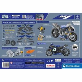 Clementoni - Set de construcción Yamaha M1 - Aplicación disponible - Hecho en Italia