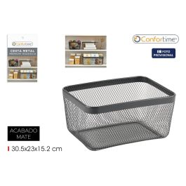 Cesta de Metal para Organización 30.5 x 23 x 15.2 cm - Inde (8 Unidades)