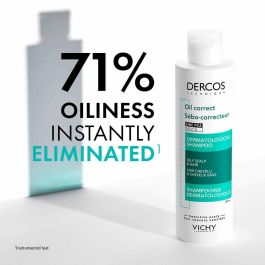 Vichy Dercos Champú Purificante Sebo Control Cabello Graso Sin Sulfatos y Sin Siliconas Hipoalergénico 200 ml