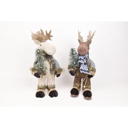 DKD Home Decor Figura Navidad Alpina Natural Beige 16 x 35 x 15 cm (2 Unidades) Precio: 21.58999975. SKU: B17ZS8WX6P