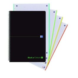 Bloc Oxford Black N´Colors Eu.Book 4 Micro.Tapa Pp A4+ 80H Cuadric. 5X5 90G 5 unidades Precio: 23.89000042. SKU: B1BBQQN6HT