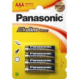 Panasonic Pila Alkalina Bronze AAA LR03 1,5V Blister 4 Unid. Ø10,5x44,5mm Precio: 2.50000036. SKU: S3608121