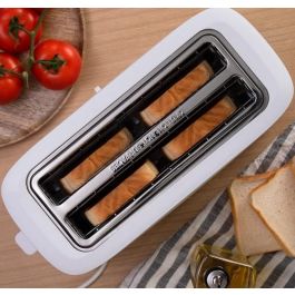 CECOTEC 03190 Tostadora, 4 Rebanadas, 1630 W, Blanco