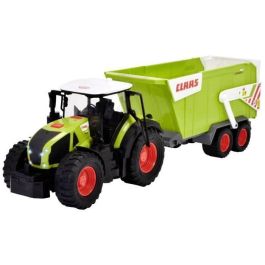 Dickie - Tractor Claas + remolque 65 cm - Sonido y luz - Volquete basculante - A partir de 3 años