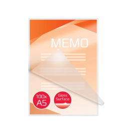 Gbc Bolsa de Plastificar DIN A5 2x125 Micras, Brillo, Caja de 100 Unidades