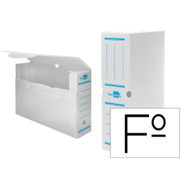 Liderpapel Caja archivo definitivo plástico blanco lomo 100 mm 360x100x260 mm Precio: 21.49999995. SKU: B1E369Z8FT