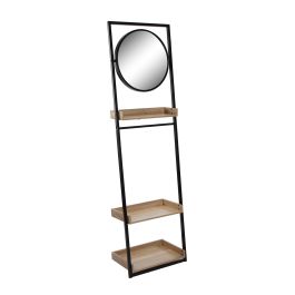 Estantería con espejo VERSA 3 baldas, 30.5x52x180 cm, madera MDF, estilo minimal Precio: 55.50000049. SKU: B1JC8J8ZH7