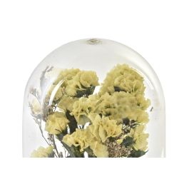 DKD Home Decor Decoración Shabby Amarillo Rosa 8 x 13 x 8 cm (6 Unidades)